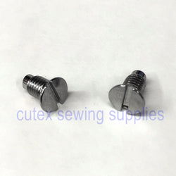 Needle Plate Screw (Set of 2) For Singer 221 Featherweight, 222, 301, 301A