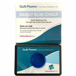 Quilt Pounce Pad With Wash-Out Barely Blue Chalk Powder 2 Oz. Bag