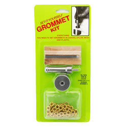 C.S. Osborne Set-It-Yourself Grommet Kit K234-00, 3/16" Hole, W- Brass Grommets