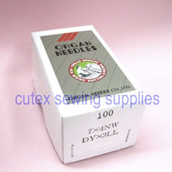 100 Organ 7X4NW DYX3LL Singer 7 Class Leather Point Sewing Machine Needles