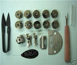 INDUSTRIAL SINGLE NEEDLE SEWING MACHINE 9 PC PART SET