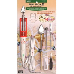 Clover Mini Iron II "The Adapter Set" For Sewing Quilting & Crafting #9101