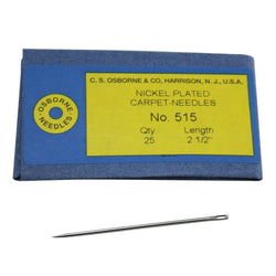 C.S. Osborne Pack of 25 Carpet Needles #515 - 2-1/2" Long, 17 Gauge
