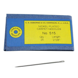 C.S. Osborne Pack of 25 Carpet Needles #515 - 2-1/8" Long, 18 Gauge