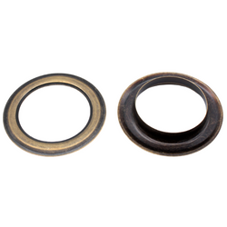 C.S. Osborne Large Size Antique Grommets & Washers #A1-12 (1-9/16" Hole) 20 Sets