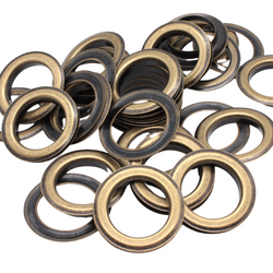 C.S. Osborne Large Size Antique Grommets & Washers #A1-12 (1-9/16" Hole) 20 Sets