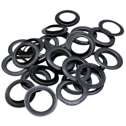 C.S. Osborne Large Size Black Grommets & Washers #B1-12 (1-9/16" Hole) 20 Sets