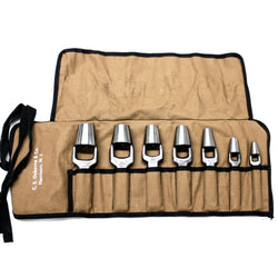 C.S. Osborne 7 Size Arch Punch Set #K-16 Leathercraft Made In USA