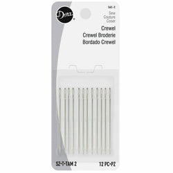 Dritz Crewel Hand Needles, Size 2, 12 pc. #56C-2 Sewing & Embroidery Needles