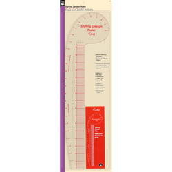 Dritz 4-In-1 Styling Design Ruler - Hip Curve, French Curve & Straight #832