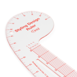 Dritz 4-In-1 Styling Design Ruler - Hip Curve, French Curve & Straight #832