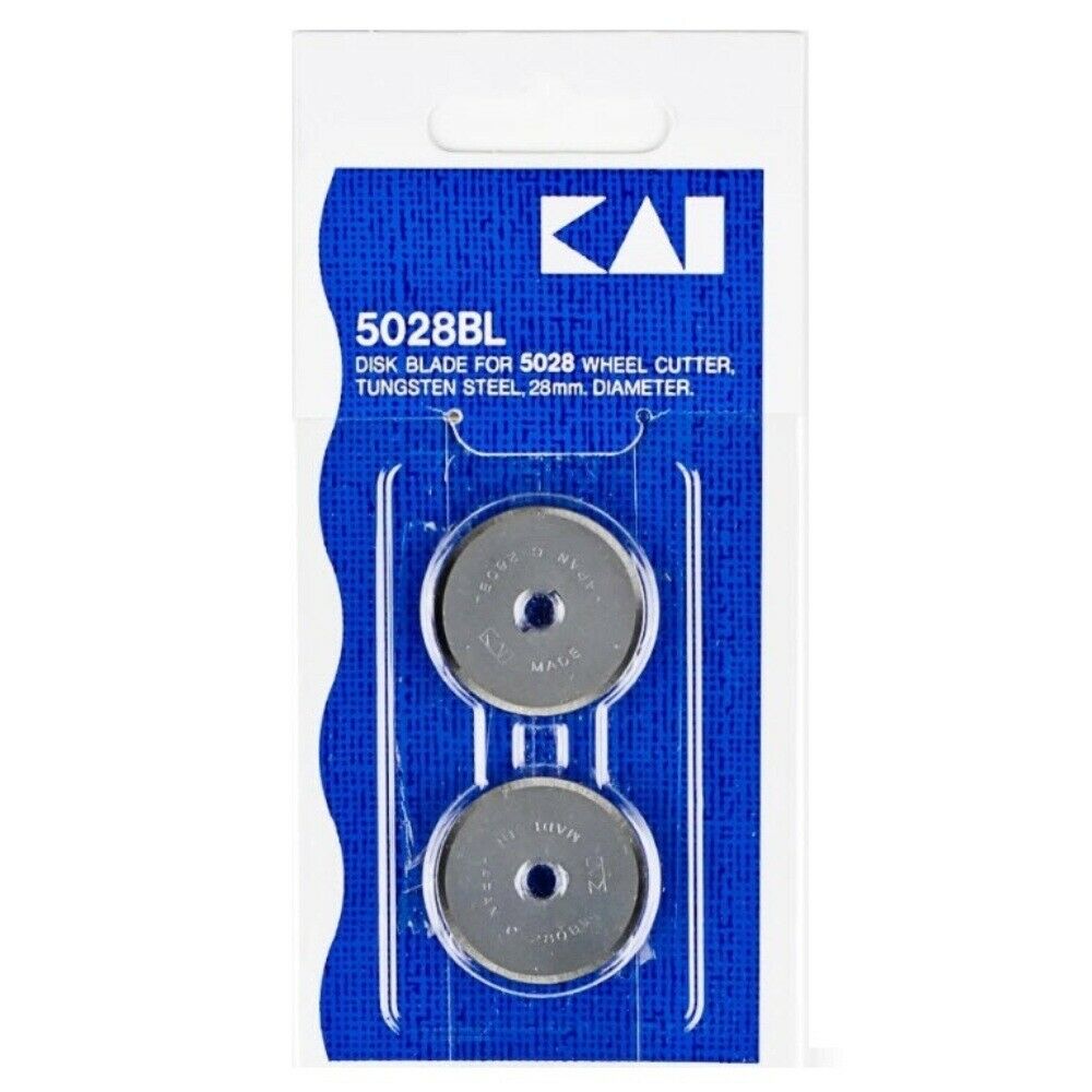 KAI 5028BL 28mm Replacement Blades for Rotary Cutter (2 Pack) Cutex