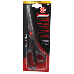 Mundial Red Dot 7-1/2" Straight Trimmers Scissors 662