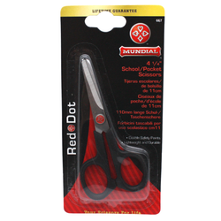 Mundial Red Dot 4-1/4" Lightweight School / Pocket Scissors 667
