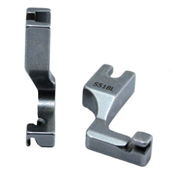 Left Single Sided Invisible Zipper Foot #S518L for Industrial Sewing Machines
