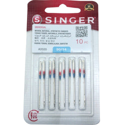 Pack of 10 Singer 2020 Universal Home Sewing Machine Needles