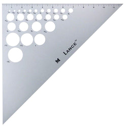 Lance 12" Aluminum 45-45-90 Degrees Template Triangle Ruler