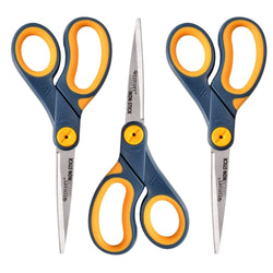 Westcott 8" Titanium-Bonded Non-Stick Scissors - 3 Pack