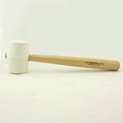 C.S. Osborne White Rubber Mallet #396-2 Hammer 2" Head Diameter