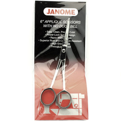 Janome 6" Applique Scissors With No Duck Bill