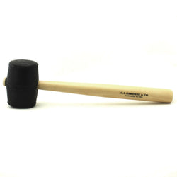 C.S. Osborne Black Rubber Mallet #197-2 Hammer 2" Head Diameter