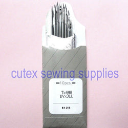 10 Organ 7X4NW DYX3LL 794LL Leather Point Sewing Machine Needles Singer Consew