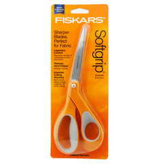 FISKARS Softgrip 8 Bent Scissors Trimmers #01-009881 - Cutex Sewing  Supplies