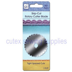 June Tailor 45MM Skip Cut Rotary Cutter Blade - Tight Space Cuts