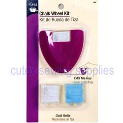 Dritz Tailors Chalk Wheel Kit 662, Sewing Notion Tool