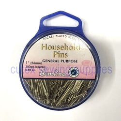 Hemline 1" (26MM) General Purpose Household Pins - Approx 300 Pins. #705