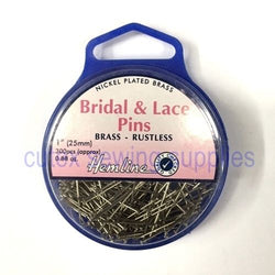 Hemline 1" (25MM) Bridal & Lace Pins - Approx 300 Pins. #702