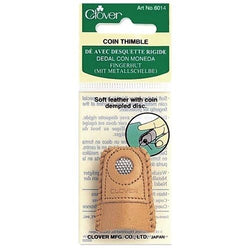 Clover Needlecraft Coin Leather Thimble #6014