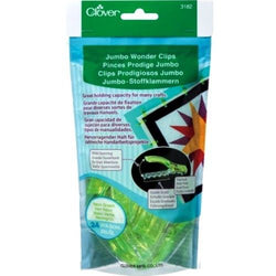 Clover Neon Green Jumbo Wonder Clips - 24 Pack - #3182