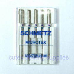 Schmetz 130-705H-M Microtex (Sharp) Needles For Home Sewing Machines - 5 Pk