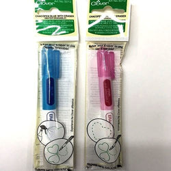 Clover Chacopen Blue & Pink Erasable Pen With Eraser Set