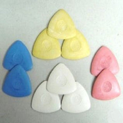 10 TRIANGLE TAILOR'S CHALK - CRAYON - ASSORTED COLORS