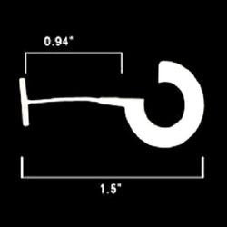Avery Dennison 1.5" Standard J-Hook Fasteners - Box of 5,000