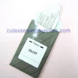 10 Large Eye Home Embroidery Needles 15X1ST 130-705H-E