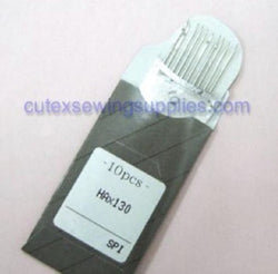 10 HAX130SPI Sewing Needles Micro-Fiber Materials 130M