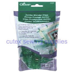 Clover Jumbo Wonder Clips - Pack of 24