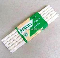 White Tailoring Pencils - Fabric Marking Pencil - 12 Pk