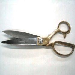 BELMONT Heavy Duty 10" Bent Trimmer Dressmaker Scissors With Gold Handle
