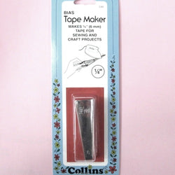 Collins 1-4" (6mm) Bias Tape Maker - Makes 1-4 inch Tape For Sewing