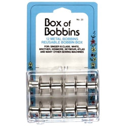 Box of Bobbins By Collins With 12 Class 15 Metal Bobbins C20