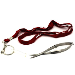 Janome EZ Snips With Lanyard - Curved Tip Push Snip Cutter