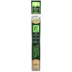 Clover Takumi Bamboo Double Point 7" (18cm), Size 7, 5-Pack Knitting Needles