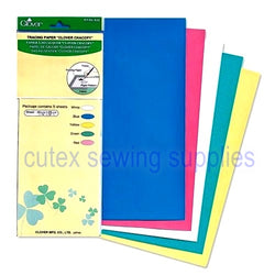 Clover Chacopy 5-Color Tracing Paper 12" X 10" Sheets #434