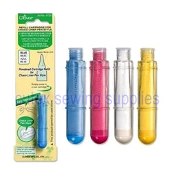 Clover Chalk Refill For Chaco Liner Pen Style - White, Blue, Pink, Yellow
