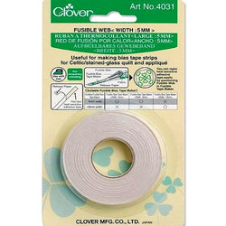 Clover Fusible Bias Tape Web (5MM X 40FT) #4031 Sewing Notion
