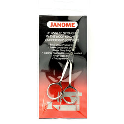 Janome 4" Angled Straight In The Hoop Machine Embroidery Scissors